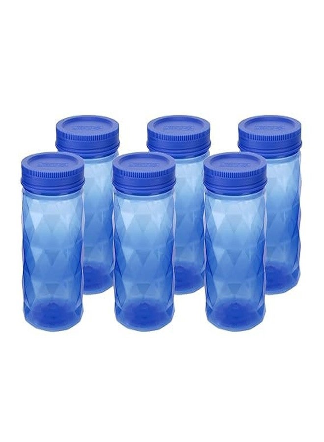 SIMPARTE Twister Jar Barni 680ml Round Container Set of 6 in Blue Color with Airtight Lid for Pantry Storage of Spices, Masala, Pickles, Dry Fruits, Snacks, Herbs, Sugar, Tea & Coffee - Image 2